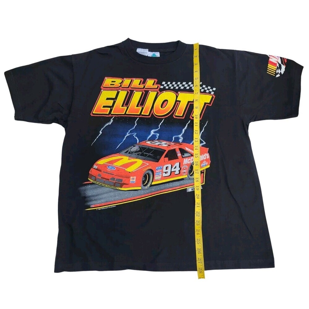 1995 McDonald’s NASCAR Bill Elliott Vintage 90’s Racing Thunderbird Shirt XL - Picture 5 of 15